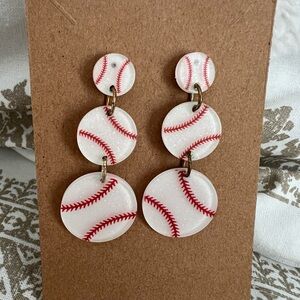 Baseball Earrings